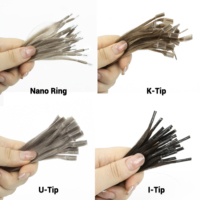Prix d'usine 100% Cheveux Humains Remy Européens Alignés Double Drawn Bouclés Extensions de Cheveux à Pointe en U en Kératine Sans Enchevêtrement pour Femmes