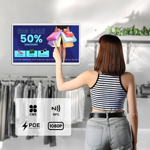 Wall Mount 32 inch LCD 10-điểm cảm ứng điện dung màn hình kỹ thuật số biển hiển thị android13 4 + 32GB tùy chọn PoE/NFC 6 Tops ai - Product Image 1