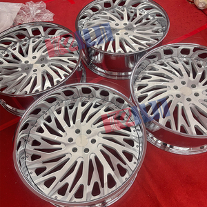 Jantes concaves 26 pouces, roues forgées 5 trous, jantes de voiture, finition dorée brossée, roues forgées Rucci - Product Image 3