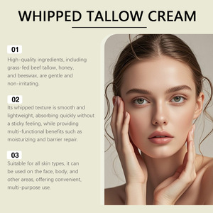 Crema nutritiva de sebo para la piel, de doble uso facial y corporal, hidratante, suave y delicada. - Product Image 5