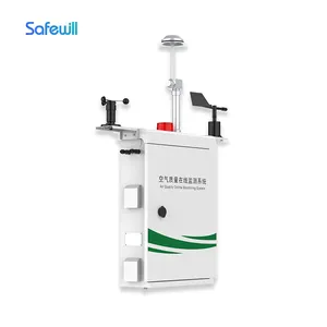 Safewill กลางแจ้ง ES80A-A10 สถานีตรวจสอบคุณภาพอากาศ การทดสอบ CO2 ระบบตรวจสอบคุณภาพอากาศพร้อมเอาต์พุตข้อมูล