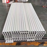 Nuevo estilo, paneles de pared WPC para exteriores compuestos de madera y plástico blanco puro, decoración Exterior, Panel de revestimiento de pared externo para jardín