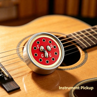 Tête de microphone en forme de cœur de 16 mm de large, adaptée au capteur d'instruments, à l'enregistrement vocal et aux solutions d'acquisition audio