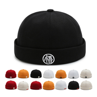 Gorra Deportiva Retro Bordada Ajustable Estilo Hip Hop, Gorra de Marinero Vintage de Algodón con Visera Enrollada y Desgastada, Gorra de Landlord