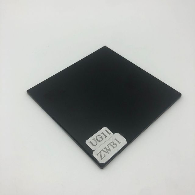 Factory Customized Optical Glass UV Transmission Visible Absorption ZWB1 ZWB2 ZWB3 Black Glass Filter