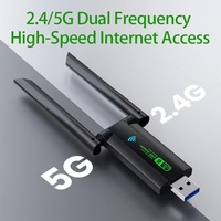 Adaptateur Wifi USB Wifi 6 AX1800Mbps 2.4G & 5Ghz double bande RTL8832AU pour ordinateur portable Kali Linux, PC mobile, imprimante