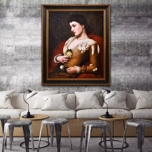 Retrato de Vincent Van Gogh, pintura al óleo impresionista hecha a mano, lienzo de tamaño personalizado, marco dorado vintage ecológico, decorativo - Product Image 5