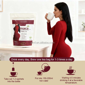 Konsentrat Potensi Tinggi 30 Sachet Akar Maca Alami Maca Hitam Aguaje Fenugreek Tribulus Isoflavon Kedelai Maca Plus Teh Herbal - Product Image 4