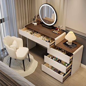 <span class=keywords><strong>Tocador</strong></span> <span class=keywords><strong>Moderno</strong></span> Europeo al por Mayor <span class=keywords><strong>con</strong></span> Cajón, Muebles de Dormitorio de Madera Maciza, Juego de <span class=keywords><strong>Tocador</strong></span> <span class=keywords><strong>con</strong></span> <span class=keywords><strong>Espejo</strong></span> Iluminado Blanco - Product Image 4