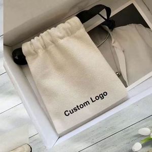 Custom Logo Printed Cotton Linen Candle Soap <b>Pouch</b> Eco Friendly Gift <b>Pouch</b> Gift <b>Drawstring</b> Bag Jewelry Bag - Product Image 6