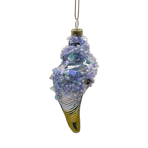 New Giáng Sinh Trang Trí Thủy Tinh Conch Mặt Dây Chuyền Đại Dương Loạt Nhà Máy Trực Tiếp Bán Cây Giáng Sinh Đồ Trang Trí Cho Kỳ Nghỉ Đảng - Product Image 3