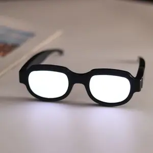 אנימה משקפיים אור עד LED Eyewear תפקיד אבזרי משחק מצחיק חידוש זוהר קוספליי מסיבת Eyeflashes LED אלקטרוניקה משקפיים