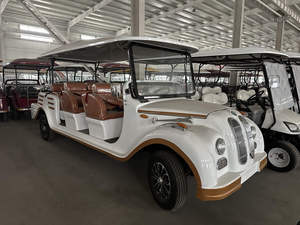 Voiture électrique vintage, chariot rétro en option pour le transport interne des clubs et villas - Product Image 1