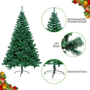 Factory's High Quality PVC Artificial Christmas <b>Tree</b> <b>LED</b> <b>Lights</b> Eco-Friendly Custom Size 30cm-300cm Home Use OEM/ODM - Product Image 2