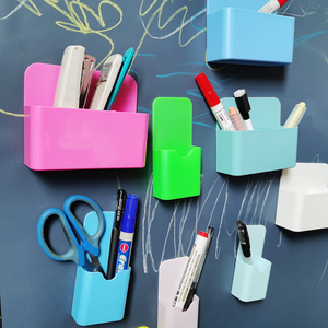 Soporte de marcador de borrado en seco magnético colorido imanes fuertes compartimentos generosos organizador de lápices <span class=keywords><strong>Whiteborad</strong></span> Material magnético - Product Image 1