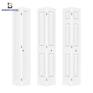 Puerta Plegable de Madera de Alta Calidad Personalizada para Interiores, Puertas de Armario de Madera Tipo Acordeón, Puertas Corredizas Plegables que Ahorran Espacio para Sala de Estar - Product Image 1