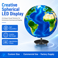 Boule LED P2 P2.5, sphère LED pleine couleur, taille personnalisable, pour intérieur, 360 degrés, diamètre 1 mètre, expositions et affichages publicitaires