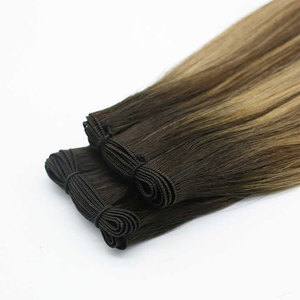 Ekstensi Rambut Manusia Rusia Tipis Tak Terlihat Genius Weft 100% Rambut Manusia Double Drawn Volume Genius Weft - Product Image 2