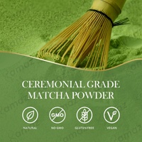Amaz OEM Matcha Collagen Peptides Powder Supplement, Poudre de thé vert Matcha cérémonial avec poudre de peptides de collagène