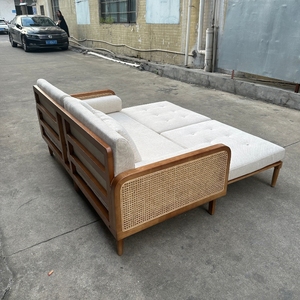 Divano <span class=keywords><strong>in</strong></span> <span class=keywords><strong>legno</strong></span> massello nordico soggiorno seduto divano letto moderno semplice - Product Image 6