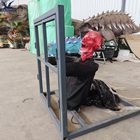 Statue de zombie animatronique demi-corps, effrayante et à mouvement automatique, pour la décoration d'horreur de maison hantée et de salle d'évasion