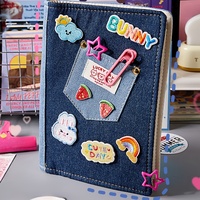 Cuaderno Personalizado de Tapa Dura con Diseño Vaquero, 100 Hojas, Tema de Dibujos Animados Vintage, Carpeta Abierta y Cerrada, Diario de Viaje, Bloc de Notas, Regalo