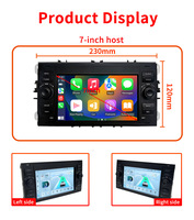 CARUPEZ 7 pouces universel Android voiture stéréo DSP GPS Style OEM pour Ford Focus Fusion Mondeo 2005-2011 modèles 8581/7862 8 cœurs