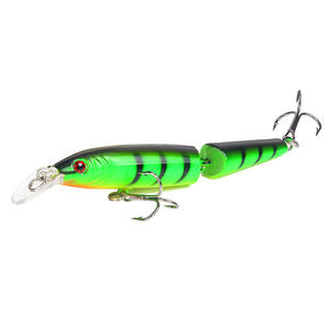 Señuelo de pesca AliExpress Joint Bait Lure 9g 10.5cm Swinging Minnow, señuelo duro para pesca de lubina, señuelos de agua media, juego de señuelos artificiales. - Product Image 2