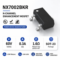 MOSFET N-canal NK NX7002BKR 60V 0.3A à montage en surface pour applications de sécurité Guangdong