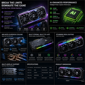 Tarjeta Gráfica GIGABYTE <span class=keywords><strong>GeForce</strong></span> Usada para Estación de Trabajo, 12GB GDDR6, Refrigeración Dual/Triple por Ventilador, GPU de Escritorio de Alto Rendimiento, PCIe X16 - Product Image 5