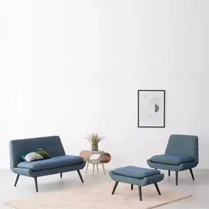 Французский кожаный шезлонг из кожи середины века, мягкое круглое кресло для отдыха в помещении отеля, синее черное кресло для отдыха, кресло для гостиной