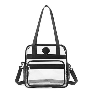 Trousse de Toilette Transparente en PVC Grande Capacité, Tendance Transfrontalière, Couleur Unie, Portable, Simple, Sac de Rangement, Voyage, Étanche - Product Image 1