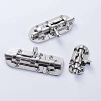 Loquet à barillet en acier inoxydable AISI 316 pour porte de bateau, loquet coulissant pour trappe de yacht, loquet de sécurité pour armoire