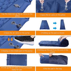 IRONDONKEY Camping Double Inflatable Mat Outdoor <strong>Travel</strong> Tent Beach Moisture Proof Mat Automatic Inflatable Air Mat - Product Image 5