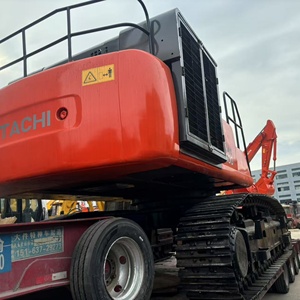 Excavatrice hydraulique Hitachi Zaxis 600, modèle 60 tonnes, couleur rouge, chenilles équipées, boîte de vitesses hydraulique - Product Image 3