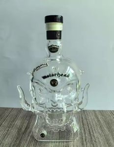 Decantador de Whisky con Forma de Calavera, Botella de Licor de Vidrio Transparente para Bourbon, Brandy, <span class=keywords><strong>Vino</strong></span>, Decoración de Bar en Casa, Regalo - Product Image 6
