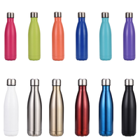 Taza termo de acero inoxidable 304 de doble capa, botella de Cola de gran capacidad, taza de agua deportiva, logotipo personalizado para coche, regalo creativo