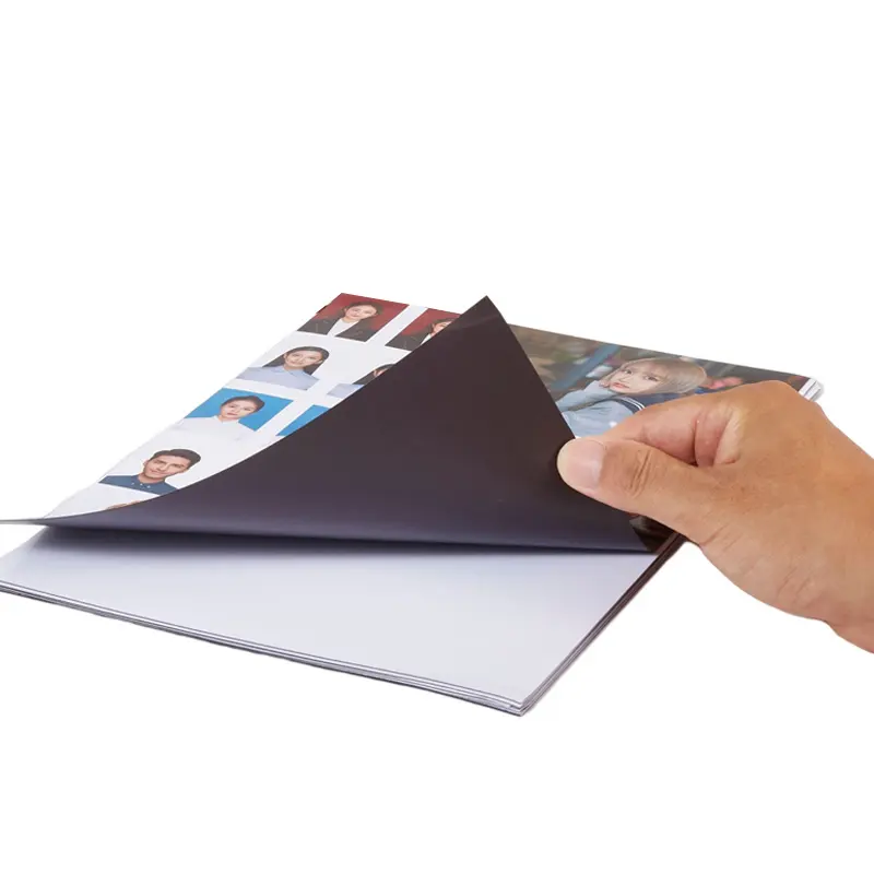 Aangepaste A4 Printbare Magnetische Fotopapier Flexibele 16mil 0.4Mm Dikte Glanzend Voor Inkjetprinters Flexibele Magneten