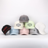 Casquettes de baseball réglables à 5 panneaux Motifs brodés Bouffée 3D Logo brodé OEM Meilleure vente Patch de baseball perforé