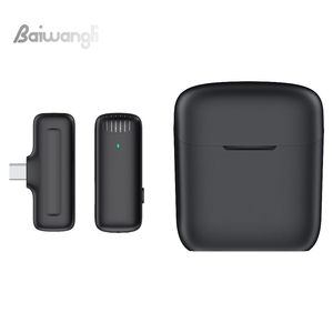 Microphone cravate sans fil professionnel J11 à condensateur, suppression du bruit, étui de charge, longue autonomie, son clair, portable - Product Image 1