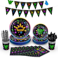 Lot de 8 Assiettes en Carton Blanc Fluorescent pour Fêtes Transfrontalières – Idéal Anniversaires, Réunions, Fêtes – Décoration de Lieux et Célébrations