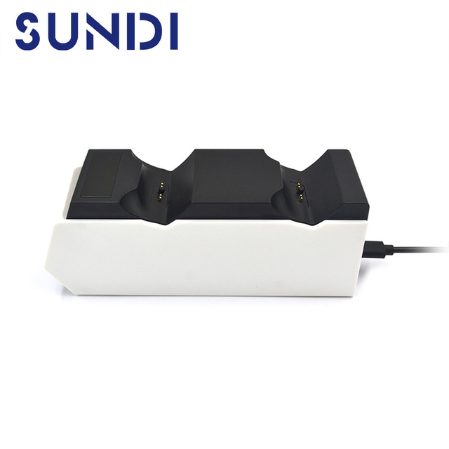 2024 New Wireless Gamepad Joystick Power Dock Double Controller Charging Station Dual Fast Charger Stand for PS5
