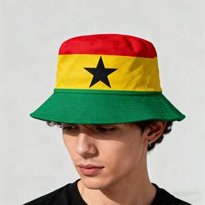 Chapeau Bob Unisexe de Haute Qualité pour Hommes <span class=keywords><strong>et</strong></span> Femmes, Protection Solaire Extérieure Printemps-Été, Motif Drapeau National - Product Image 3