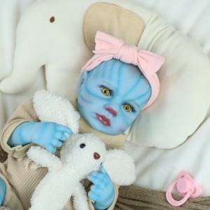 Lifereborn 18 pulgadas 46cm <span class=keywords><strong>Avatar</strong></span>'s Painting Vinyl <span class=keywords><strong>Reborn</strong></span> Dolls Blue Skin Soft Toy <span class=keywords><strong>Bebe</strong></span> Baby <span class=keywords><strong>Reborn</strong></span> Dolls para niños jugando - Product Image 6