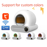 Toilettes électriques automatiques pour chats Tuya APP Autonettoyant Smart Pet Robot automatisé Bac à litière pour chat