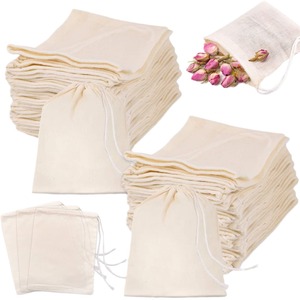 Fashion Custom Canvas Fabric Calico <b>Drawstring</b> <b>Bags</b> - Product Image 2