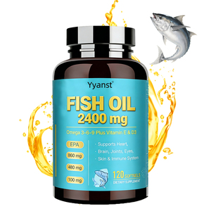 OEM/ODM วิตามินอีและดี3 เสริมสร้างสุขภาพสมอง ข้อต่อ และดวงตา สูตรเข้มข้น โอเมก้า3 น้ำมันปลาแบบซอฟเจล ตัวอย่างฟรี - Product Image 1