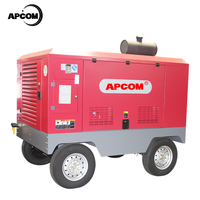 Foreuse rotative APCOM, alimentée au diesel, pour puits d'eau, montée sur tracteur, boîte de vitesses et moteur, profondeur de forage maximale de 500 m