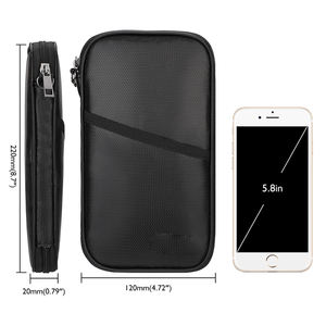 YHX OEM/ODM Feuerfeste Dokumenten tasche RFID-blockierender Pass halter für Reise geld Kreditkarten-Aufbewahrung tasche Family Safe <span class=keywords><strong>Case</strong></span> - Product Image 1