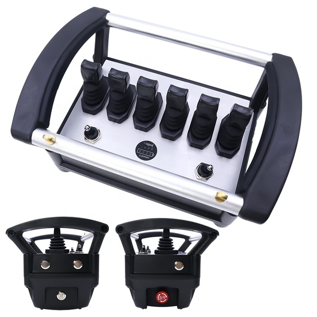 Hot Selling Industrial Concrete Pump 6 Joystick Remote Control Wireless Hydraulic Proportional Solenoid Valve Switch